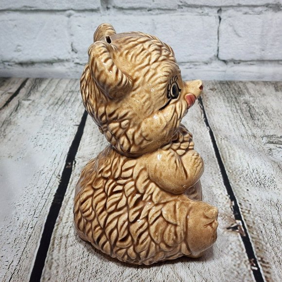 Vintage Gilner California Art Pottery Bear Piggy Bank 505 - Picture 4 of 6